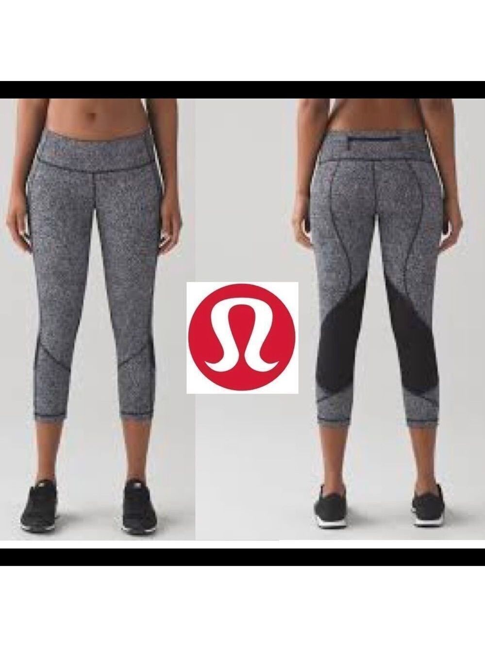 Lululemon Pace Rival Crop (19")
Line Up White Black / Black Sz 4